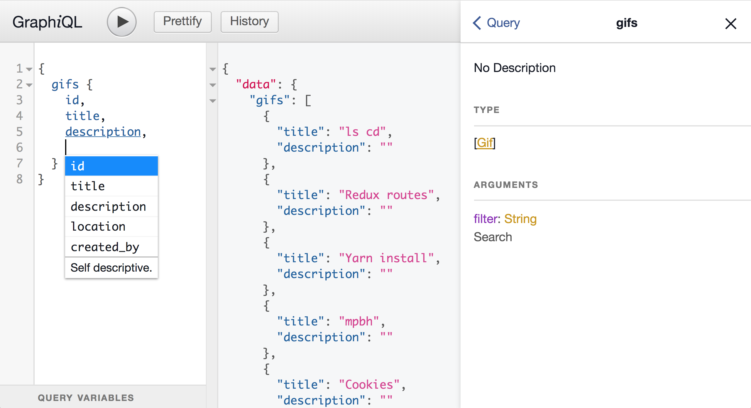 Serveur GraphQL