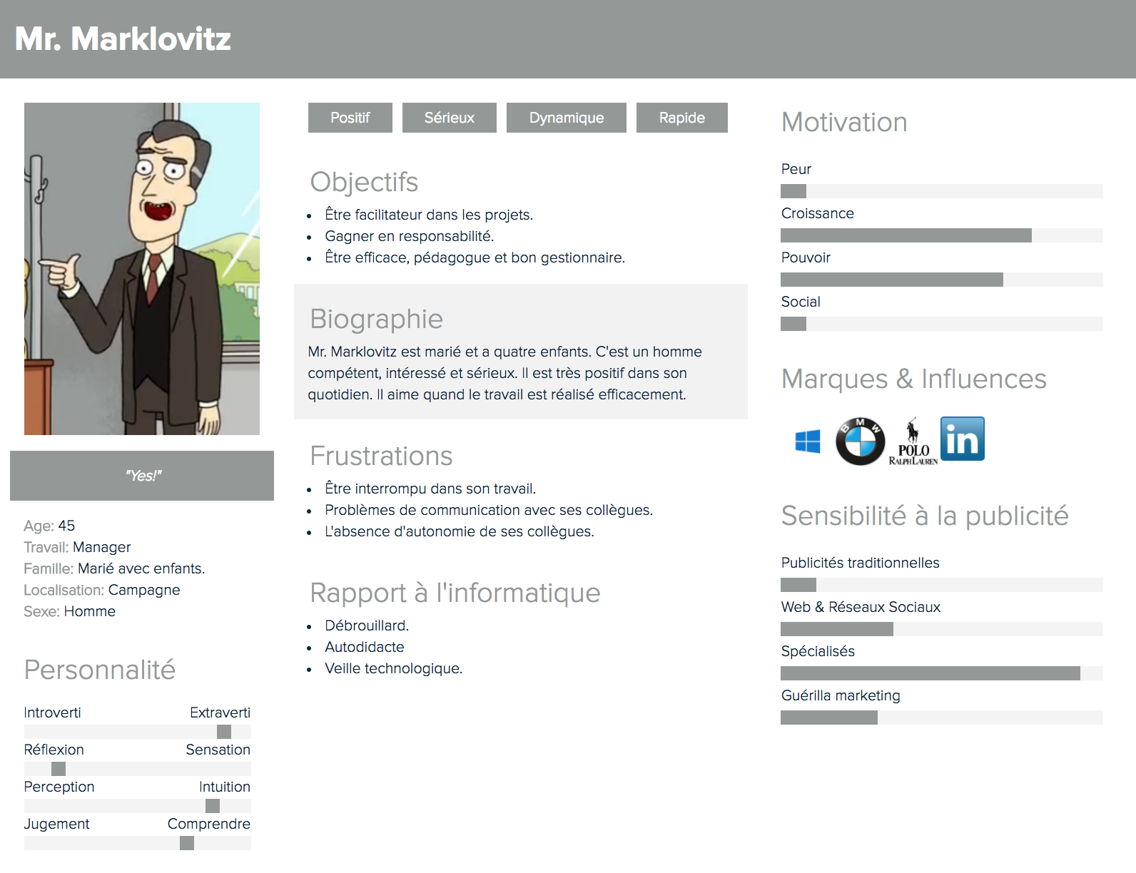 Persona secondaire