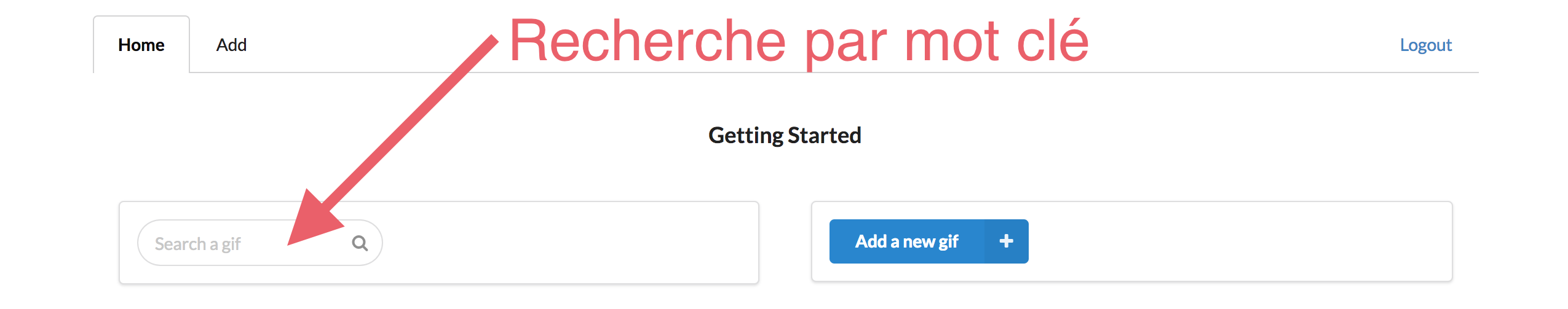 Recherche par mot clé